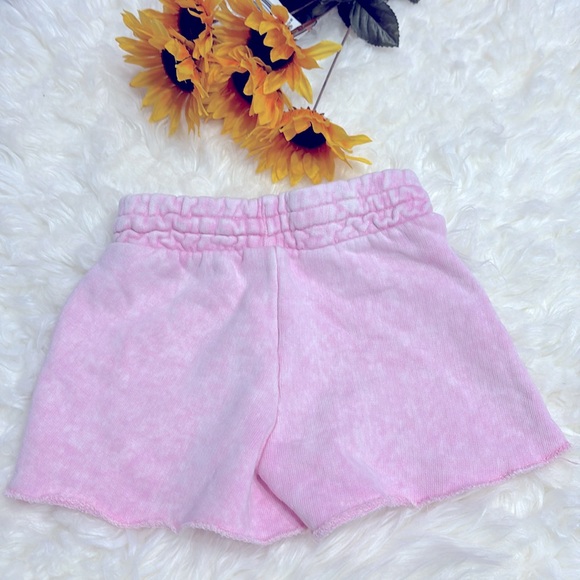 Zara Girls Casual Collection Elastic Waist Pink Washed Cotton Shorts Size 4 !! - Picture 6 of 8